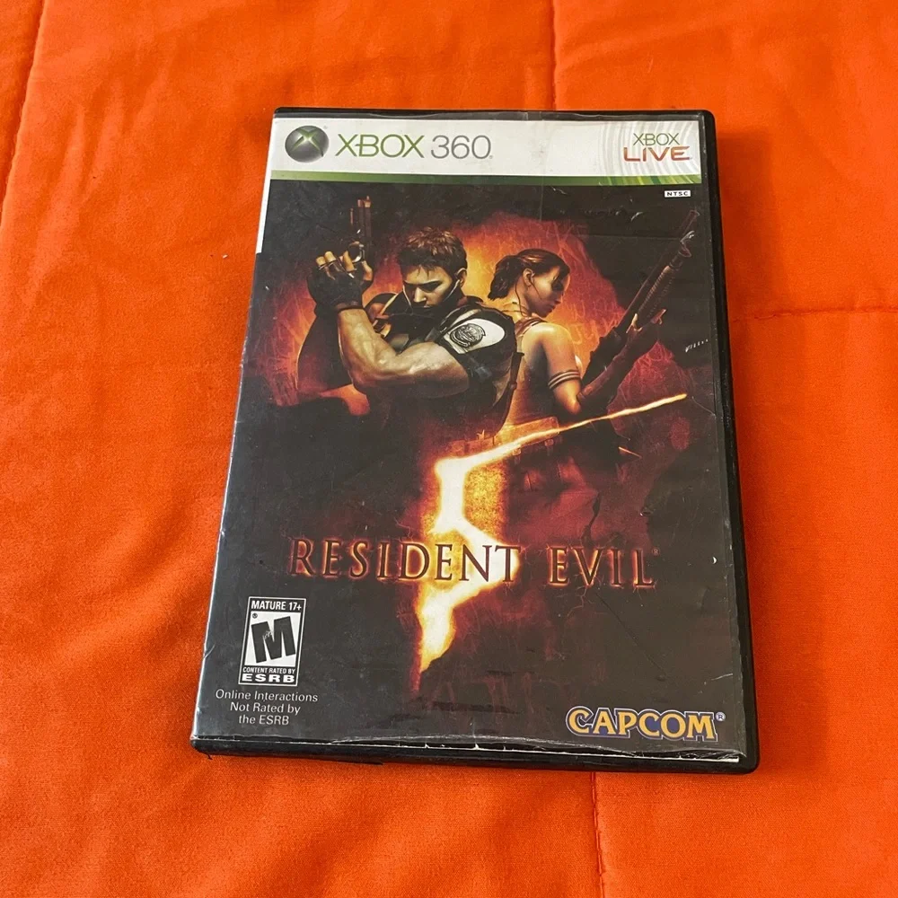 Resident Evil 5 Microsoft Xbox 360 2009 Complete